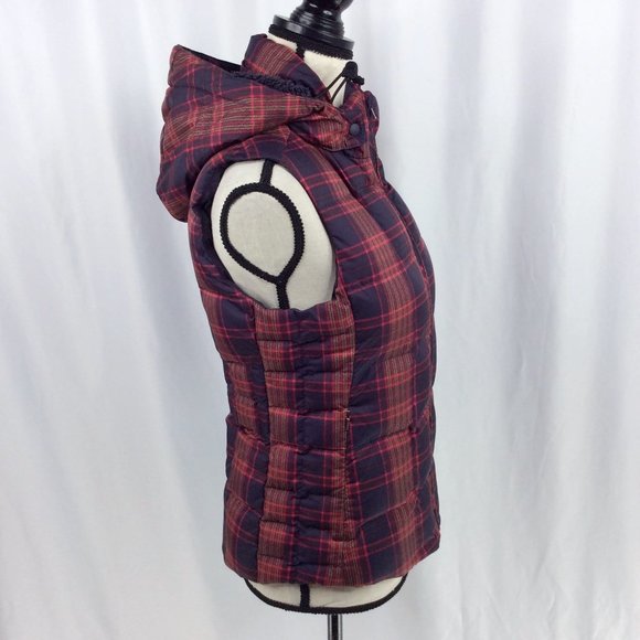 Patagonia Down With It Vest Women Size Small Sherpa Lined Removable Hooded - Picture 4 of 13